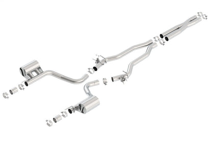 Borla 2015 Dodge Charger Hellcat 6.2L V8 ATAK Catback Exhaust w/ Valves No Tips Factory Valance 140667