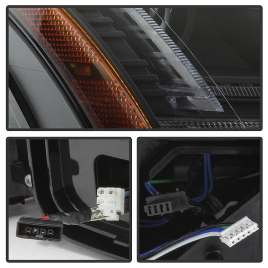 Spyder 08-15 Audi TT HID Xenon Projector Headlights w/Seq Turn Signal - Blk (PRO-YD-ATT08-HID-BK) 5085542