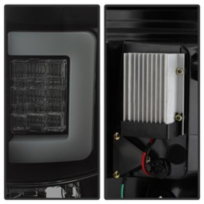 Spyder 09-14 Ford F150 V2 Light Bar LED Tail Lights - Blk Smoke (ALT-YD-FF15009V2-LBLED-BSM) 5084217