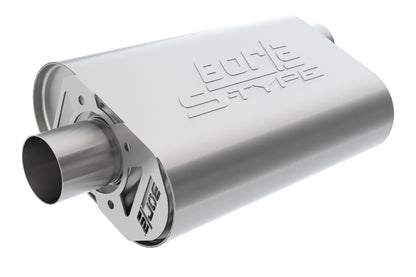 Borla CrateMuffler Big Block Chrysler/Dodge/Plymouth (Mopar) Offset/Offset 14inx4.35inx9in Muffler 400940