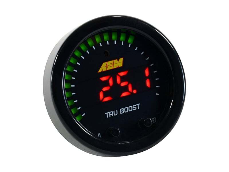 AEM X-Series Tru-Boost Controller Gauge w/ Boost Control Solenoid 80PSIg Internal MAP
