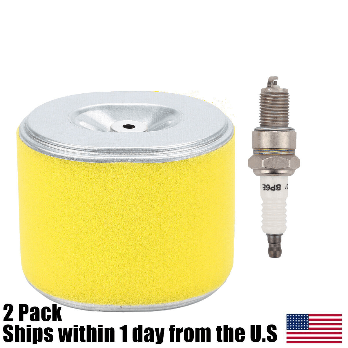 Air Filter for Honda GX340 GX390 EG5000 — Replaces 17210-ZE3-505 (2-Pack)