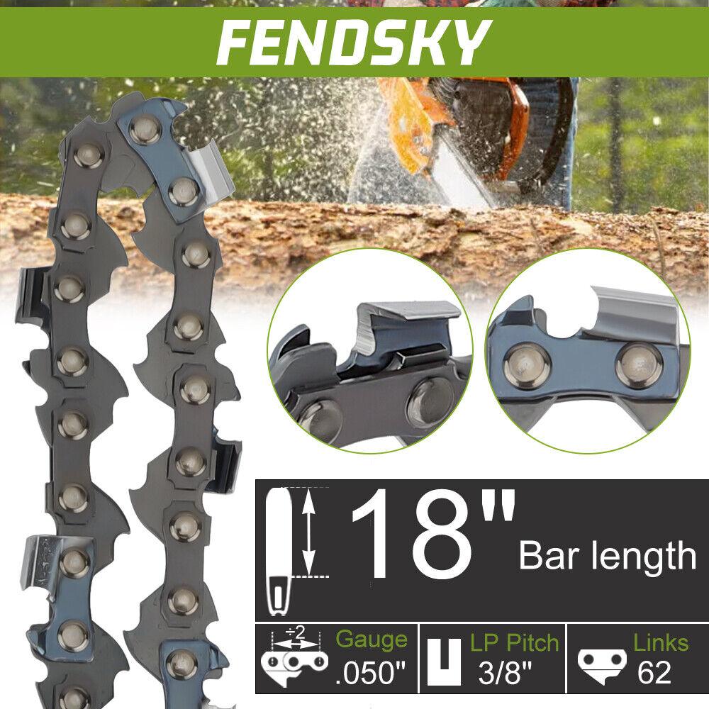 Chainsaw Chain for Ryobi 18" 3/8 62DL 8LP RY10532 RY43006 (2-Pack)