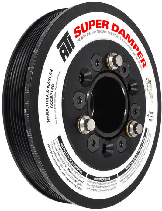 ATI Damper - 7.48in - Alum LW - 6/4 Grv - LSA - 09-15 Cadillac Cts-V (Excl SC Pulley)