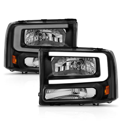 ANZO 99-04 Ford F250/F350/F450/Excursion (excl. 99) Crystal Headlights