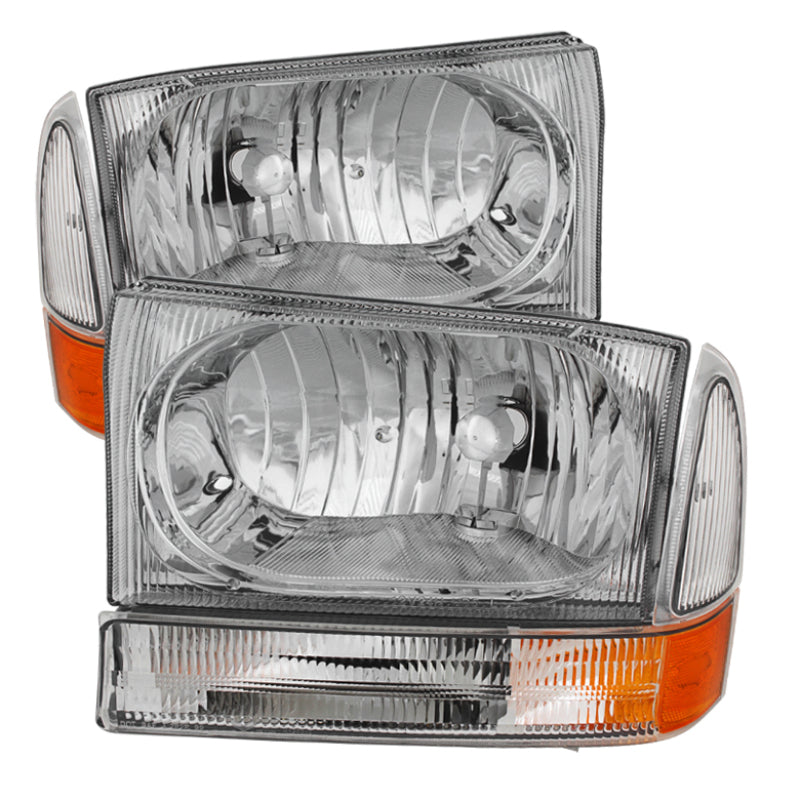 Spyder Xtune Ford F250/350/450 Superduty 99-04 Crystal Headlights w/ Bumper Lights