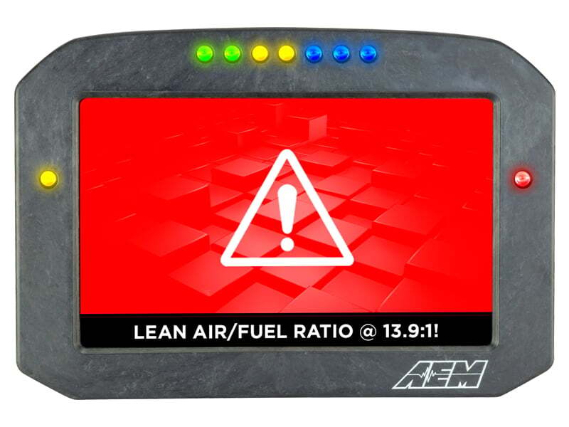 AEM CD-7LG Carbon Logging Flush Digital Dash Display w/ Internal 20Hz GPS & Antenna