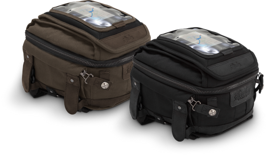 Burly Brand Voyager Tank / Tail Bag - Dark Oak B15-1010D