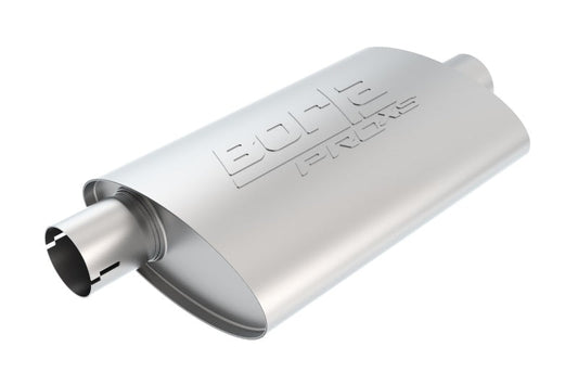 Borla Universal Center/Offset Oval 3in Tubing 14in x 4in x 9.5in PRO-XS Muffler 400482