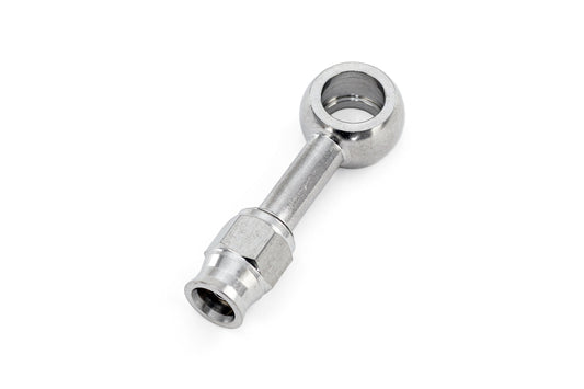 HPS Performance Products Compression Teflon Hose End to AN Female with 10mm Banjo for PTFE Hose, Stainless Steel