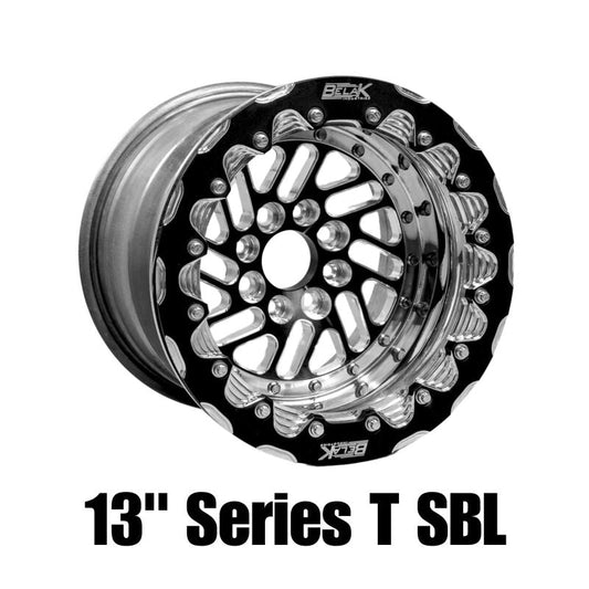 Belak Wheels Belak 13x10 / 5in BS / 4x100 BP / High Pad / Series Twisted Wheel - Single Beadlock 13104100ST5BS-SBL