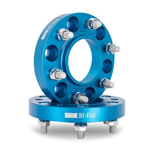 Borne Off-Road Wheel Spacers - 6x139.7 - 93.1 - 30mm - M12 - Blue BNWS-001-300BL