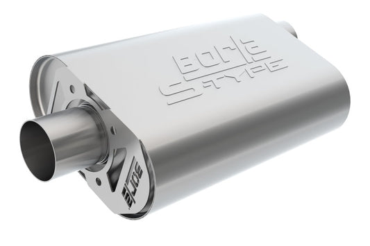 Borla CrateMuffler SBC Hot 350/383 3.0 inch Offset/Center 14in x 4.35in x 9in Oval S-Type Muffler 400843