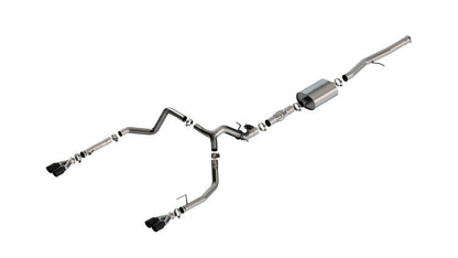 Borla 2024 Chevy Silverado 1500 6.2L V8 ATAK Catback Exhaust w/ Simulator - Black Chrome 140997BC