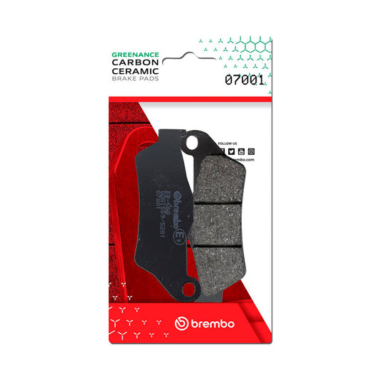 Brembo OE Aprilia Srv/Gilera Gp/Suzuki Uh/Yamaha Versity/Yamaha Yp Carbon Ceramic Brake Pad - Front 07001