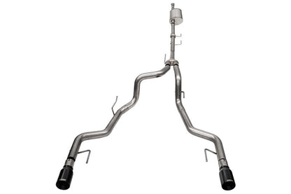 CORSA Performance Corsa 2021-2023 Ford F-150 SuperCrew/5.5ft Bed 3.5L V6 Sport Cat-Back Dual Rear Exit-Black PVD 21185BLK