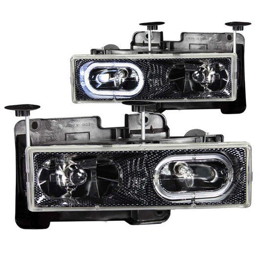 Anzo Carbon Fiber Crystal Headlights 1988-1998 Chevrolet C1500