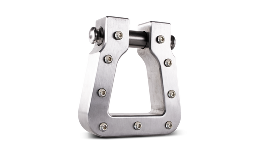 Body Armor 4x4 Mega D-Ring Machined Silver Single 5141-M