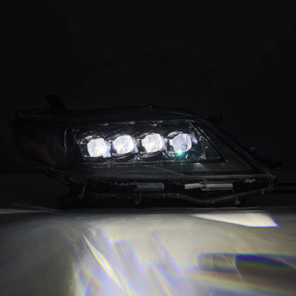 AlphaRex 11-21 Toyota Sienna LUXX LED Proj Headlights Plank Style Alpha Black — 20CYH