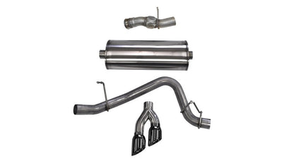 Corsa Performance 15-16 GMC Yukon Denali 6.2L V8 Single Side Exit Cat-Back Exhaust — 0W28V