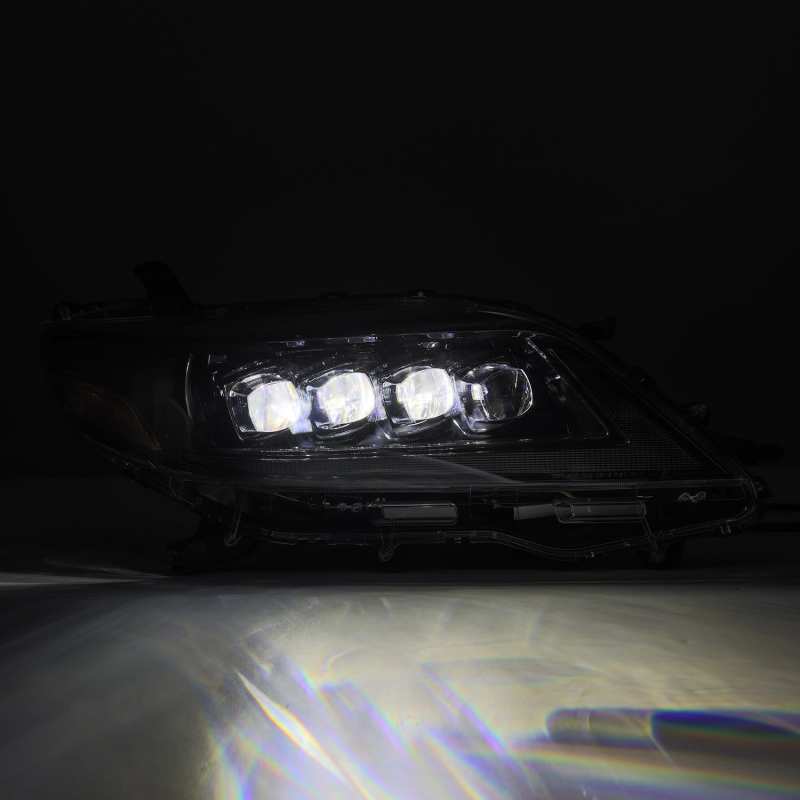 AlphaRex 11-21 Toyota Sienna LUXX LED Proj Headlights Plank Style Alpha Black — 20CYH
