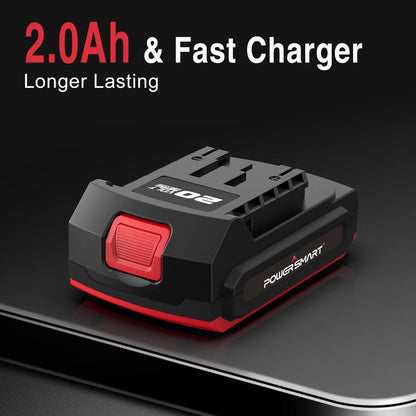PowerSmart 20V Brushless Cordless Impact Wrench Kit w/ Battery & Charger
