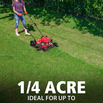 PowerSmart 21'' 144cc Gas Push 2-in-1 Lawn Mower V8721C