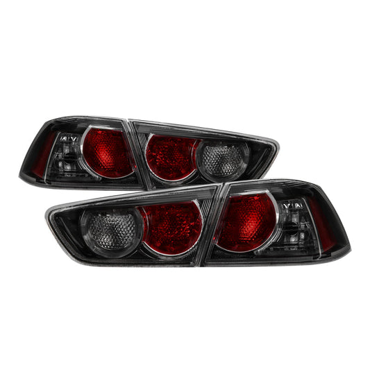 SPYDER xTune 08-15 Mitsubishi Lancer OE Style Tail Lights - Black Smoke ALT-JH-MLEVO08-BSM 9938771