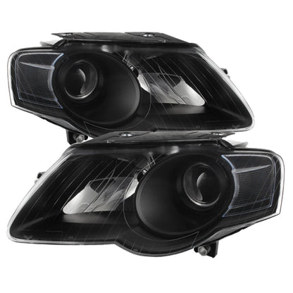 SPYDER Xtune Volkswagen Passat 06-10 (Halogen Only) Projector Headlights Black HD-JH-VWPAT06-BK 9025563