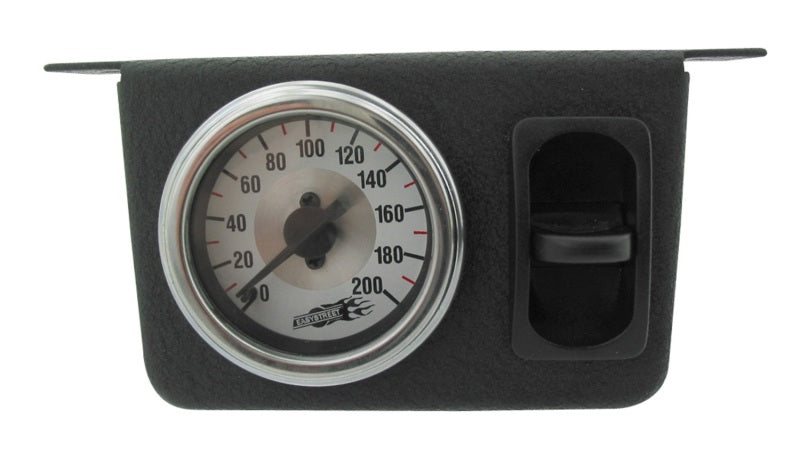 Airlift Single Needle Gauge Panel with one paddle switch- 200 PSI