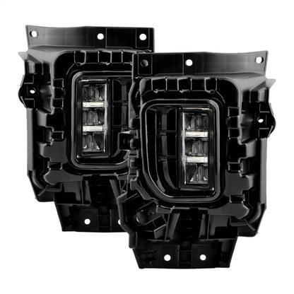 SPYDER  Dodge RAM 1500 2025+ OEM Style Full Led Fog Lights W/ Switch- Set FL-DR2025-15-LED-C 9055461