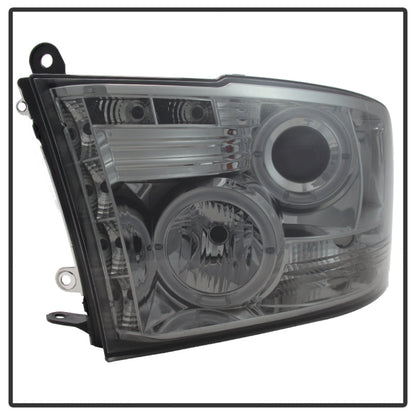 Spyder Dodge Ram 1500 09-14 10-14 Projector Headlights Halogen- LED Halo LED- Smke