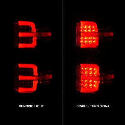 ANZO 15-19 Chevy Silverado 2500HD/3500HD (Factory Halogen Only) LED Tail Lights Smoke