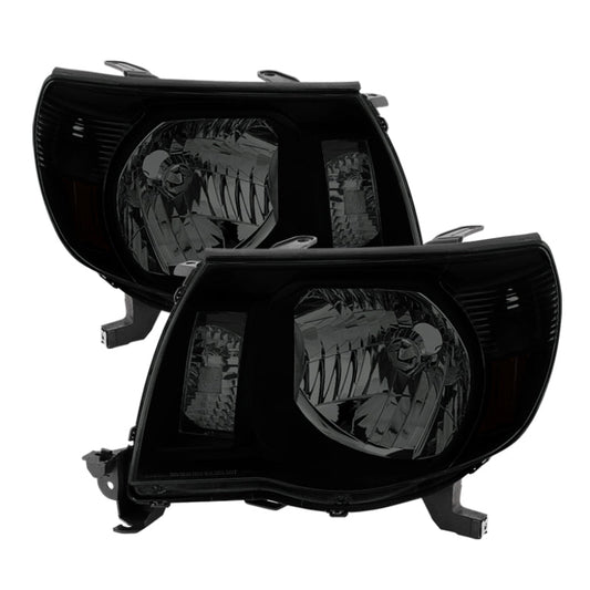 SPYDER Xtune Toyota Tacoma 05-11 Amber Crystal Headlights Black Smoked HD-JH-TT05-AM-BSM 9030420
