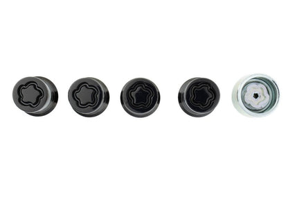 Ford Racing M14 x 1.5 Black Security Lug Nut Kit - Set of 4 M-1A043-A