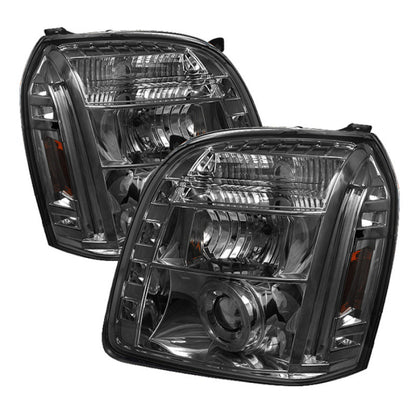 Spyder GMC Yukon 07-14/Yukon Denali 07-14 Projector Headlights LED Halo LED Smke PRO-YD-GY07-HL-SM 5029348