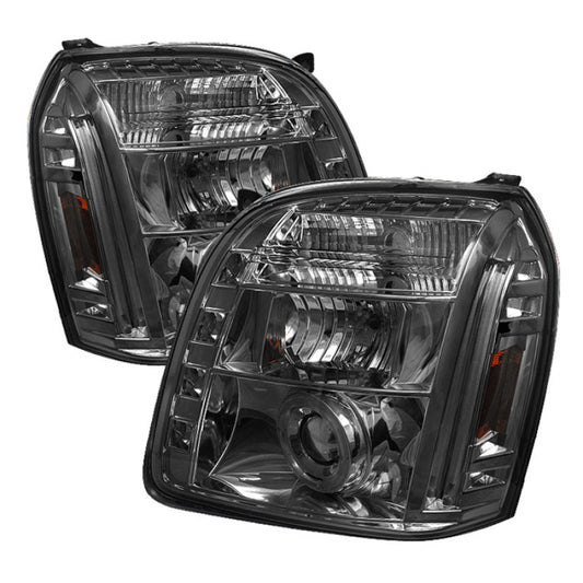 Spyder GMC Yukon 07-14/Yukon Denali 07-14 Projector Headlights LED Halo LED Smke PRO-YD-GY07-HL-SM 5029348