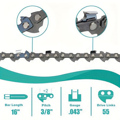 Chainsaw Chain for Stihl 3/8 55DL LP043 MS170 PMM355 (3-Pack)
