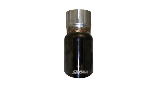 Corsa Single Universal 2.5in Inlet / 3in Outlet Black PVD Pro-Series Tip Kit TK001BLK