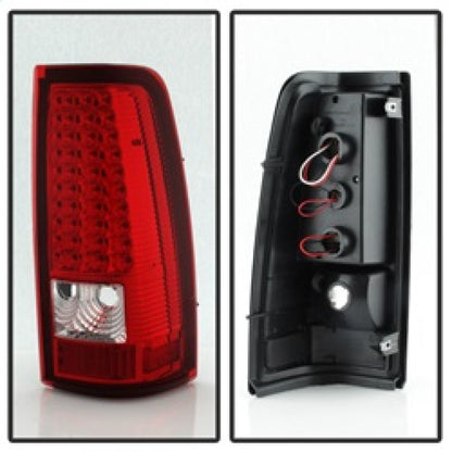 Spyder Xtune Chevy Silverado 1500/2500/3500 03-06 LED Tail Lights Red Clear
