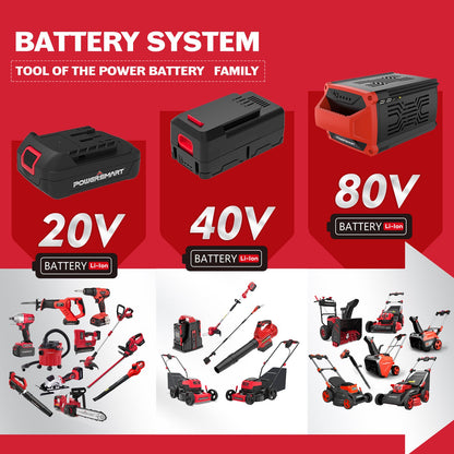 PowerSmart 40V String Trimmer & Edger + 40V Leaf Blower Combo Kit with 4.0Ah
