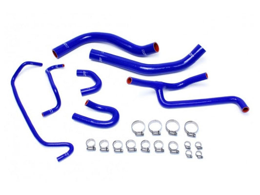 HPS Blue Reinforced Silicone Radiator and Heater Hose Kit Coolant Ford 2015-2017 Mustang