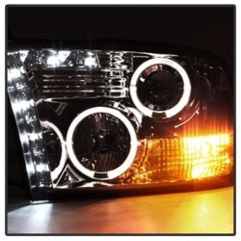 Spyder Dodge Ram 1500 09-14 10-14 Projector Headlights Halogen- LED Halo LED- Smke