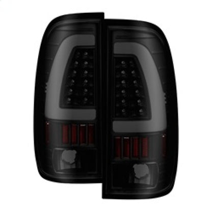 Spyder xTune 97-03 Ford F-150 Light Bar LED Tail Lights - Black Smoke