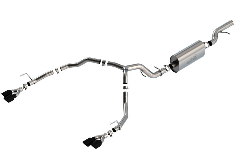 Borla 21-22 Chevrolet Tahoe 6.2L V8 2/4WD 4DR T-304 SS Touring Cat-Back Exhaust w/ Black
