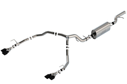 Borla 21-22 Chevrolet Tahoe 6.2L V8 2/4WD 4DR T-304 SS Touring Cat-Back Exhaust w/ Black