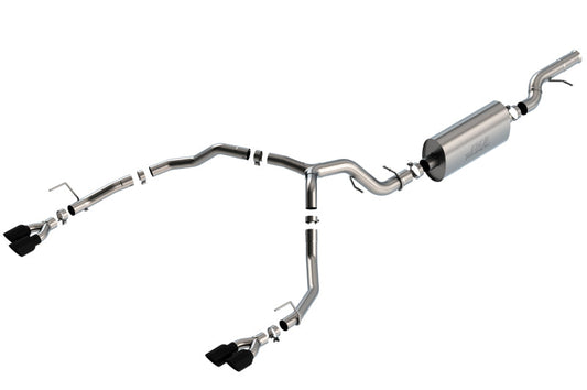 Borla 21-22 Chevrolet Tahoe 6.2L V8 2/4WD 4DR T-304 SS Touring Cat-Back Exhaust w/ Black