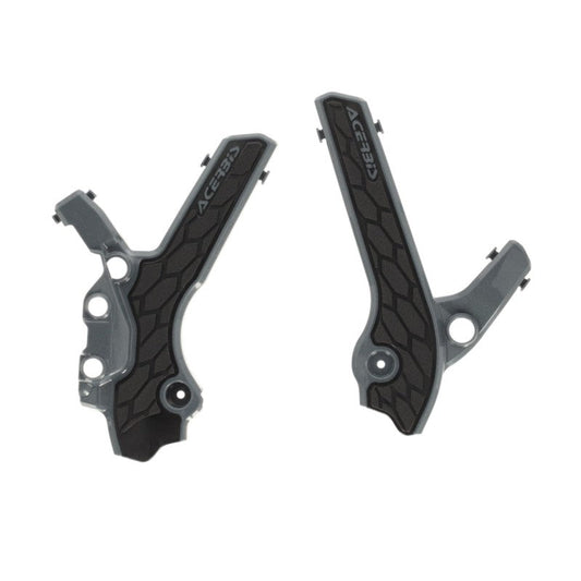 Acerbis 00+ Suzuki DRZ400E/S/SM Frame Guards- X-Grip - Gray/Black 2983341019