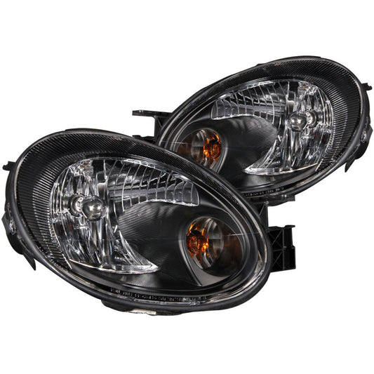 Anzo 2003-2005 Dodge Neon Crystal Headlights Black