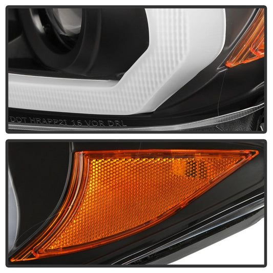 Spyder 16-18 Toyota Tacoma Projector Headlights - Seq LED Turn - Black - PRO-YD-TT16-LB-BK 5085818